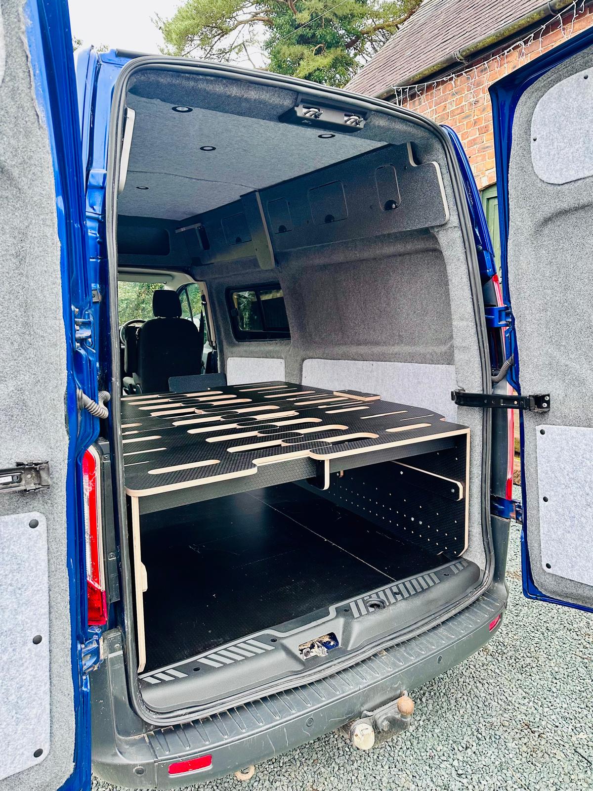 FMR - Full-Width, Modular and Removable - Panel van Camper Bed - Phenolic Ply